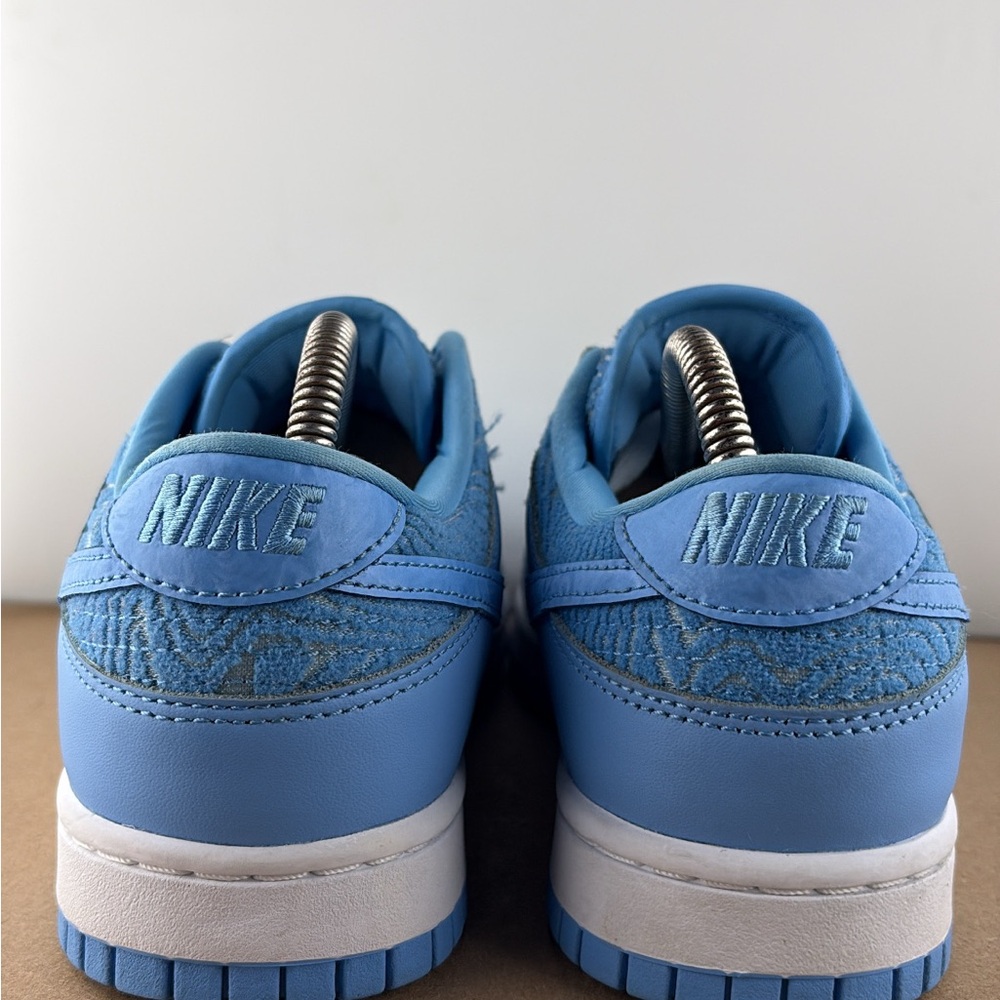 Nike Dunk Low Retro PRM UNC University Blue White Shoes FN6834412 Men’s size 8 - Picture 7 of 9